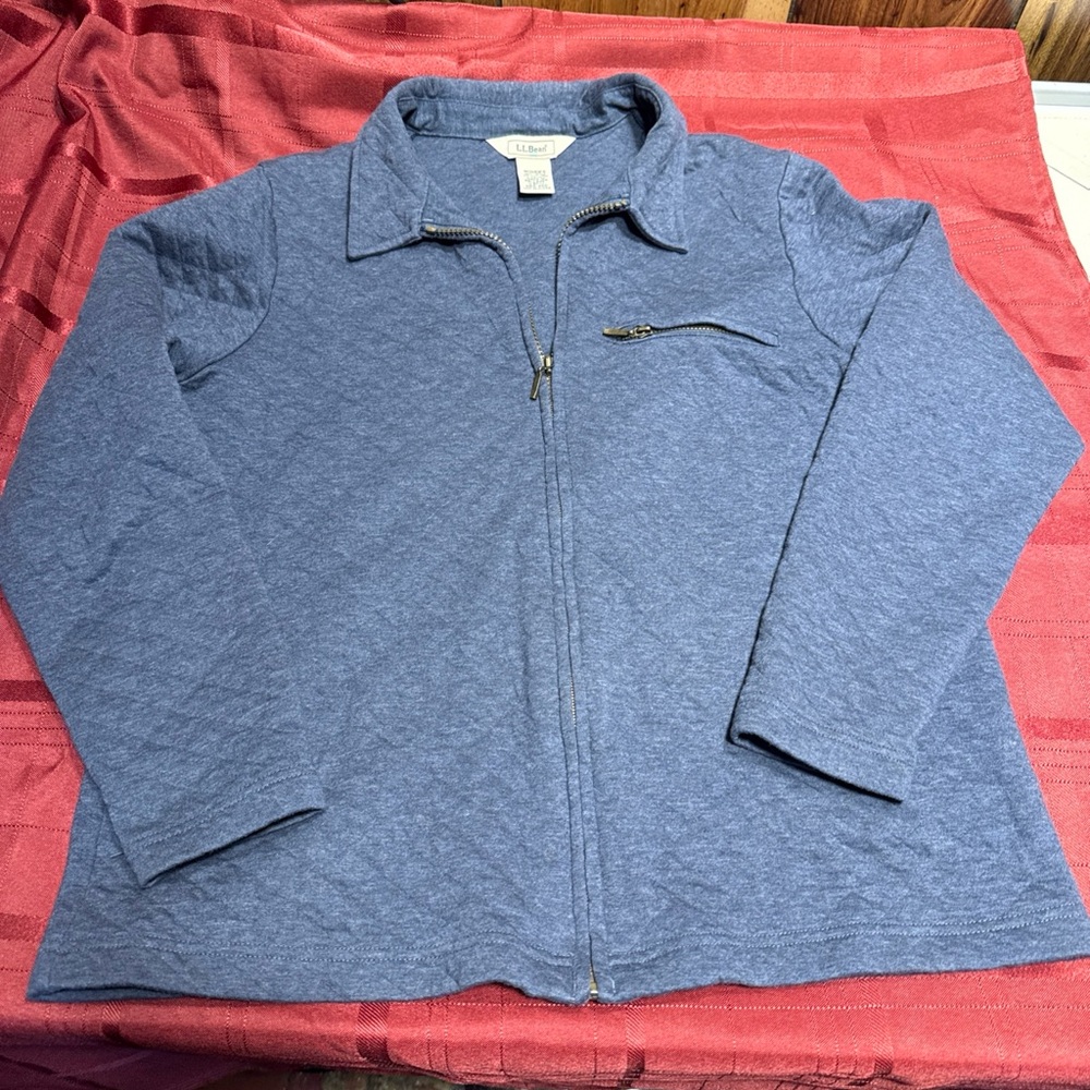 Blue Zip-Up Jacket ladies L.L. Bean